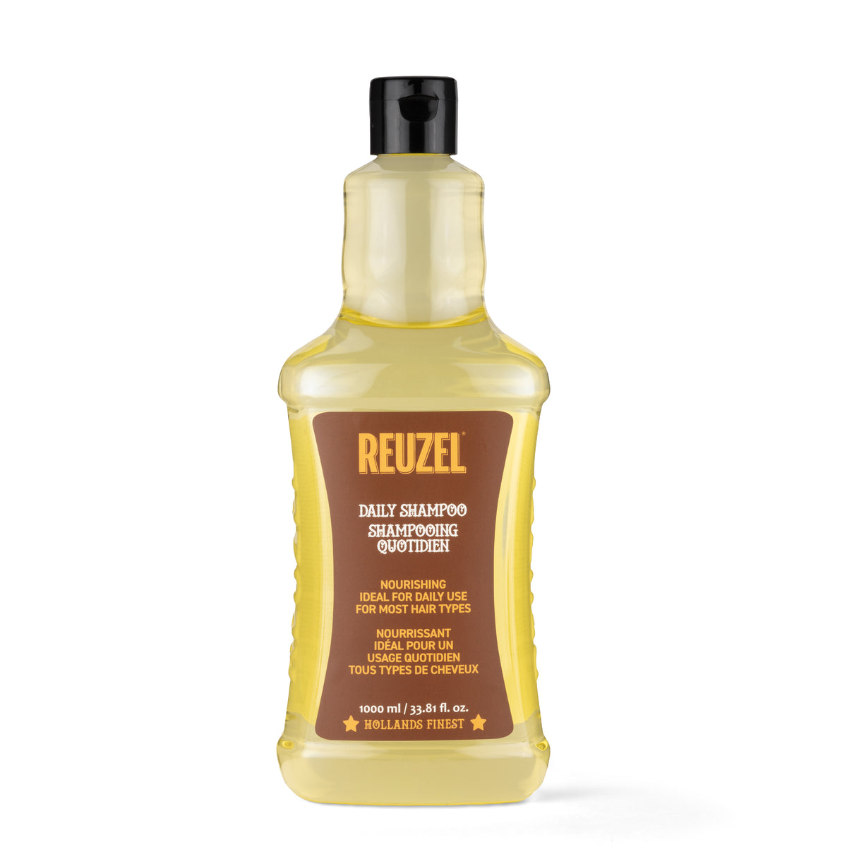 Reuzel daily shampoo 1000ml bottle on a white background