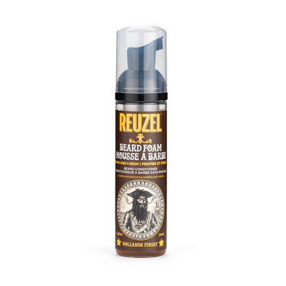 Reuzel Deutschland Ultimate Beard Care Bundle featuring beard foam, oil, and grooming tools for healthy, well-maintained facial hair.
