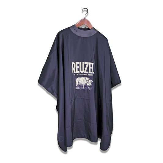 Reuzel Deutschland Salon Super Cape, professional hairdressing cape with Reuzel branding, made of durable material for salon use